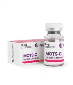 MOTS-C peptide vial for metabolic health and energy boost.