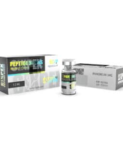 Peptidesline IPAMORELIN 5MG injection vial for research use.