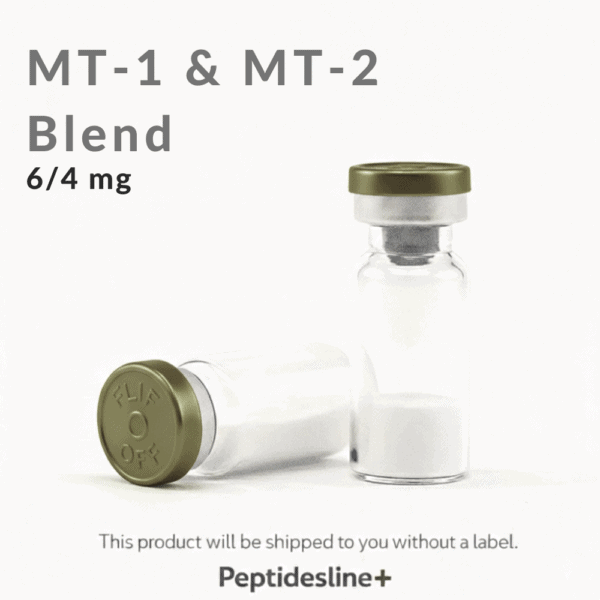 MT-1 & MT-2 peptide blend for health support, 6/4 mg dosage.